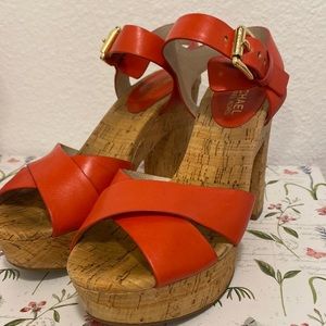MICHAEL KORS Platform Cork Heels